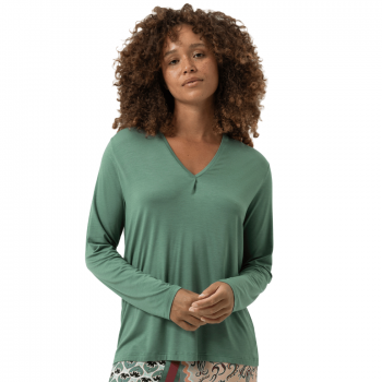 MEY-1210082-1723 - Pigiama pantalone e maglia maniche lunghe Mystical Maze - Eucaliptus Green