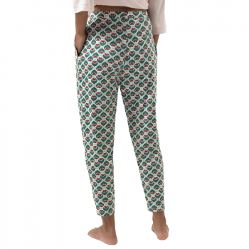 MEY-1210082-1723 - Pigiama pantalone e maglia maniche lunghe Mystical Maze - Eucaliptus Green