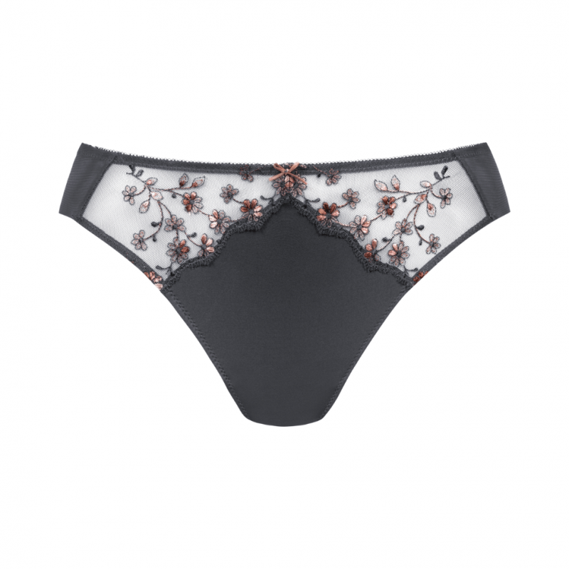 MEY-79445-515- Brasiliana Delightful in pizzo e tulle - Thunder grey