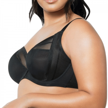 PL-P6062BLK- Reggiseno soft con ferretto Shea in tulle - nero