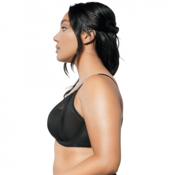 PL-P6062BLK- Reggiseno soft con ferretto Shea in tulle - nero