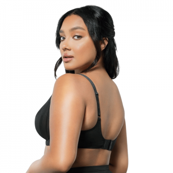 PL-P6062BLK- Reggiseno soft con ferretto Shea in tulle - nero