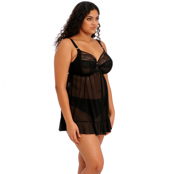EL-EL4551BLK - Babydoll Priya con ferretto - nero