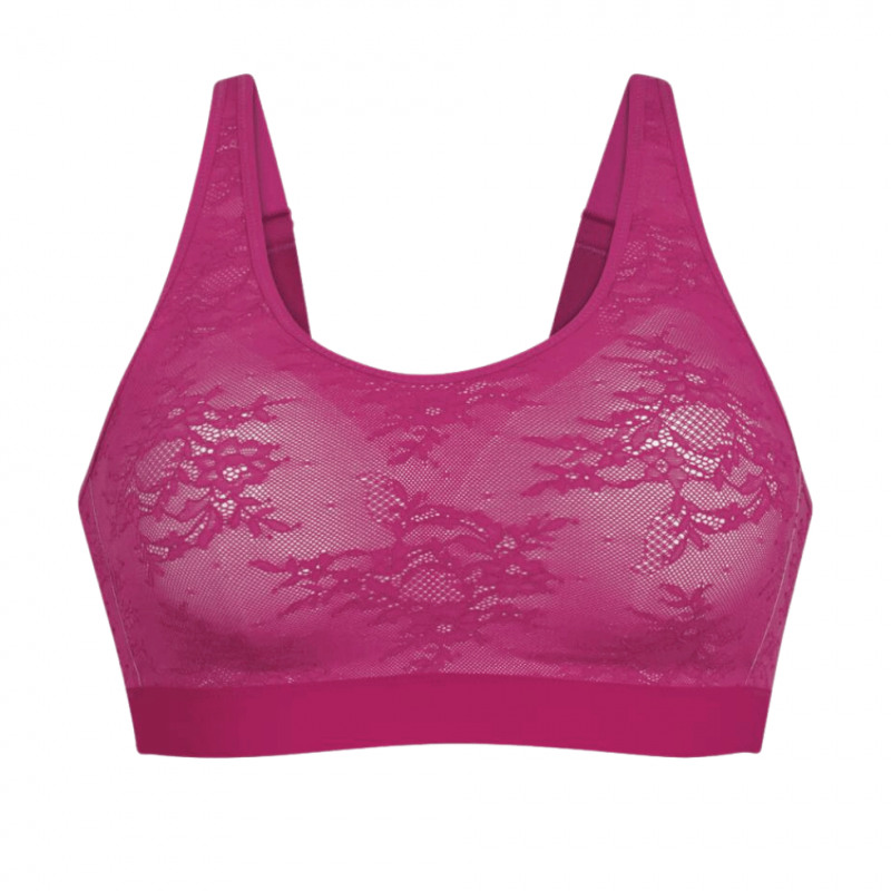 ANI4700X.192- Bralette Essential Lace senza ferretto con coppe estraibili da protesi - candy pink