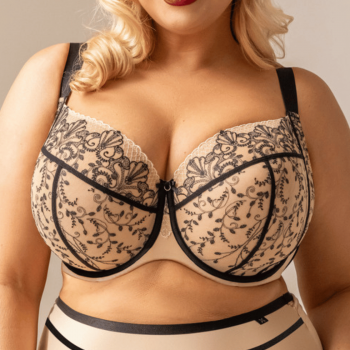 KL-B-ORIENTAL SOFTFULL- Reggiseno soft con ferretto supporto laterale per coppe grandi - Dark beige