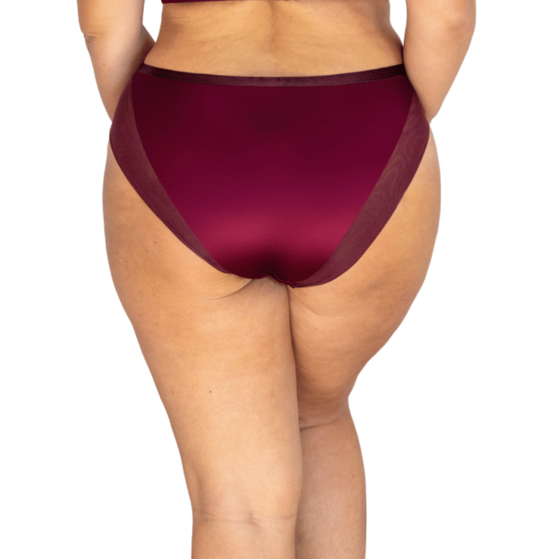 Slip a vita media Merlot Krisline Lingerie