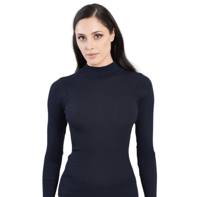 Lupetto donna manica lunga in lana-seta Fraly