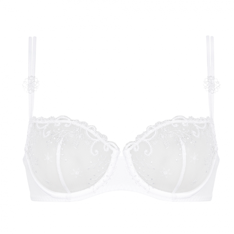 SP-12X330-011- Reggiseno a balconcino Délice con ferretto - Bianco
