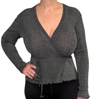 Scaldacuore in lana seta con lurex Fraly