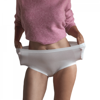 JS-1032459.001- Braga cotton flexie adapt - slip cotone vita alta - bianco