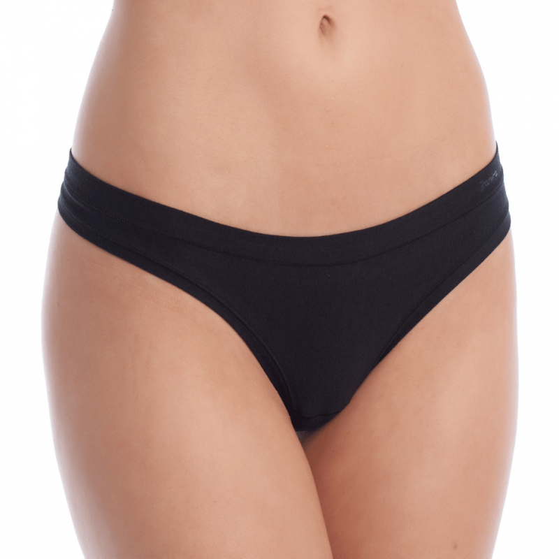 JS-1032461.002- Tanga cotton flexie adapt - perizoma cotone - nero
