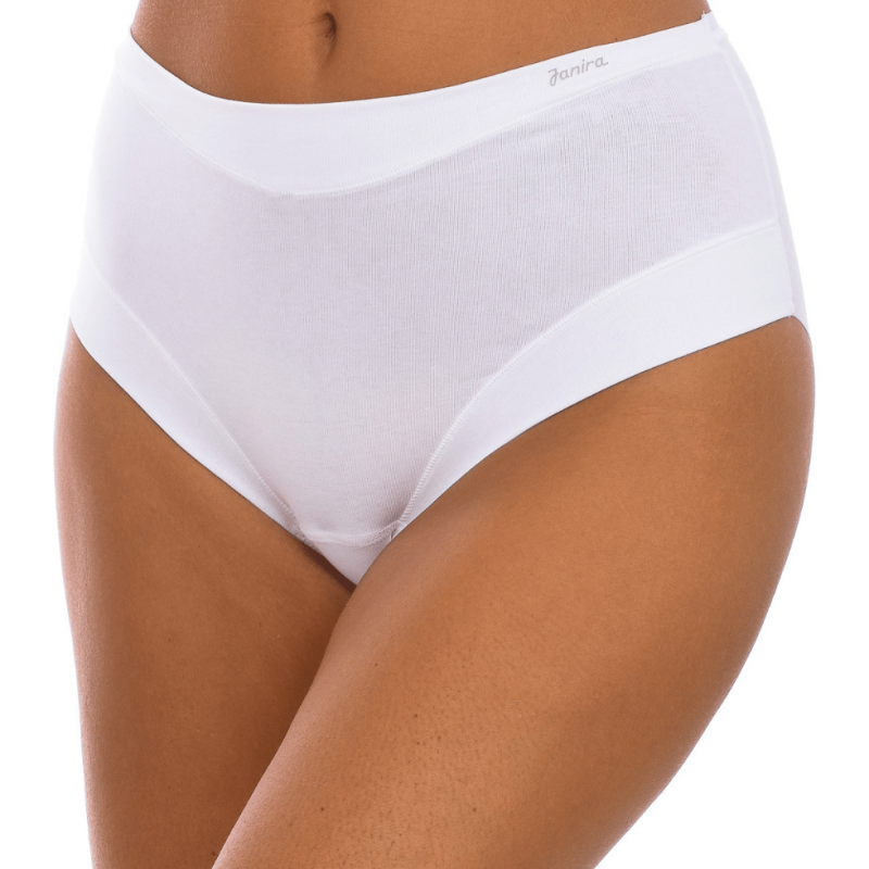 JS-1031863.001- Slip cotton band - slip in cotone vita alta - bianco