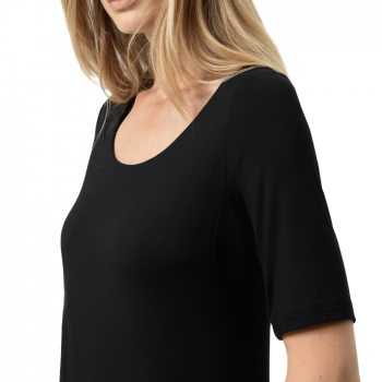 MEY-1110057-003 - Maglia maniche corte scollo tondo serie Blazershirt - Nero