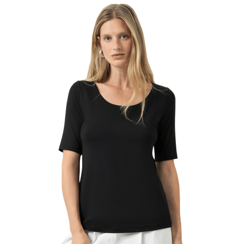 T-shirt serie Blazershirt di Mey Lingerie nero