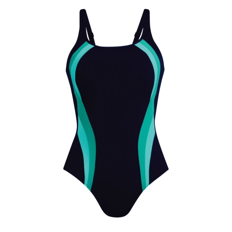 ANI-M66285.333 - Costume Intero senza ferretto da protesi Winnipeg da piscina- navy blue