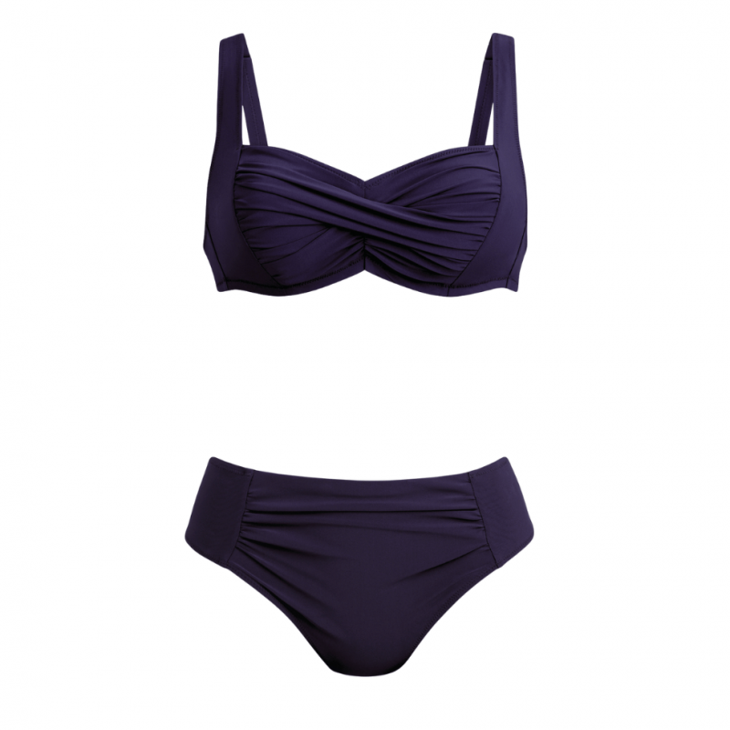 ANIM68323-308-Bikini due pezzi Elle senza ferretto - blackberry