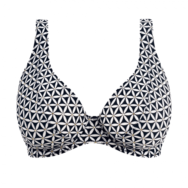 FL-AS207213BLK - Triangolo costume scollato Koh Tao - black