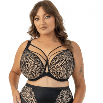 KL-B-QUEEN- SOFTFULLCUP- Reggiseno soft coprente con ferretto supporto laterale - Nero