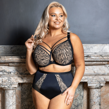 KL-B-QUEEN- SOFTFULLCUP- Reggiseno soft coprente con ferretto supporto laterale - Nero