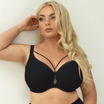 KL-B-QUEEN SOFT PROCOMFORT- Reggiseno preformato minimizer soft liscio con ferretto - Nero