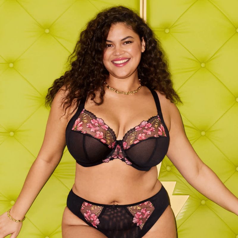 Reggiseno Teagan nero Rainbow Elomi