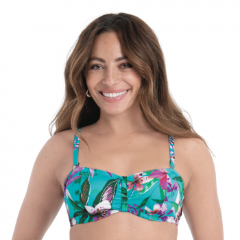 ANI-M68840-1-305- Fascia bikini combinabile Elle top con ferretto  - blue capri