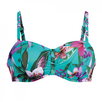 ANI-M68840-1-305- Fascia bikini combinabile Elle top con ferretto  - blue capri