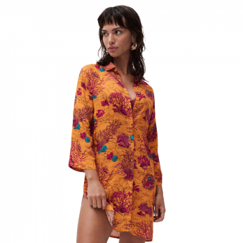 CL-C14YJ0-C79- Camicia maniche 3/4 Passionate - light mediterranean