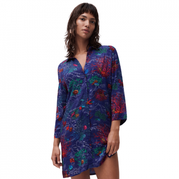 CL-C14YJ0-C80- Camicia maniche 3/4 Passionate - dark mediterranean