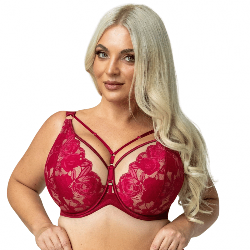 KL-B-CHERRY-SOFT BRALETTE- Reggiseno Soft Bralette con ferretto - Rosso