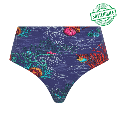 Slip bikini alto Icon di Chantelle dark mediterranean