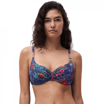 CL-C16VM0-C80- Bikini combinabile coprente Icon con ferretto - dark mediterranean