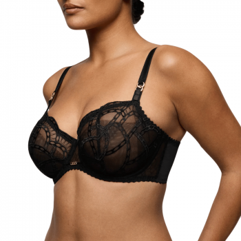 PD-0163592-ZWA - Reggiseno balconcino Naica con ferretto - nero