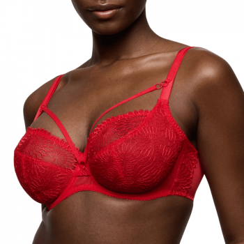 PD-0163184-85TRR - Reggiseno soft a balconcino tulipano Sophora con elastici - True Red