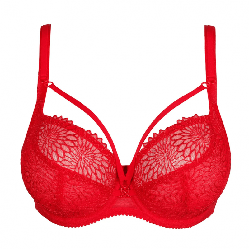 PD-0163184-85TRR - Reggiseno soft a balconcino tulipano Sophora con elastici - True Red