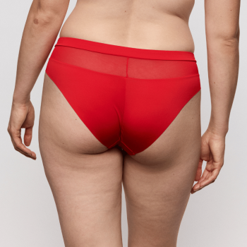 PD-0563180TRR- Slip vita media Sophora in tulle - True Red