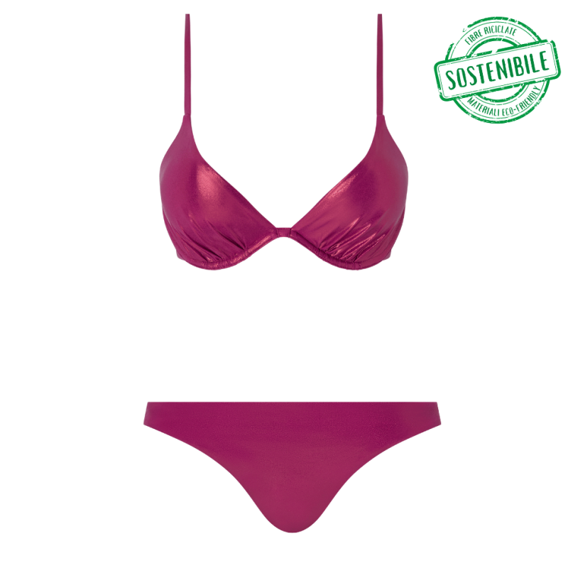 Bikini due pezzi Metallic di Chantelle Pulp Azalea Glow