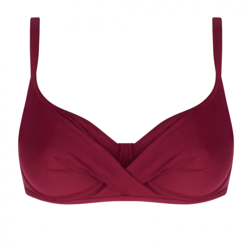 ANG-FBB3514-PR-Bikini a balconcino combinabile la Chiquissima con ferretto - Prune