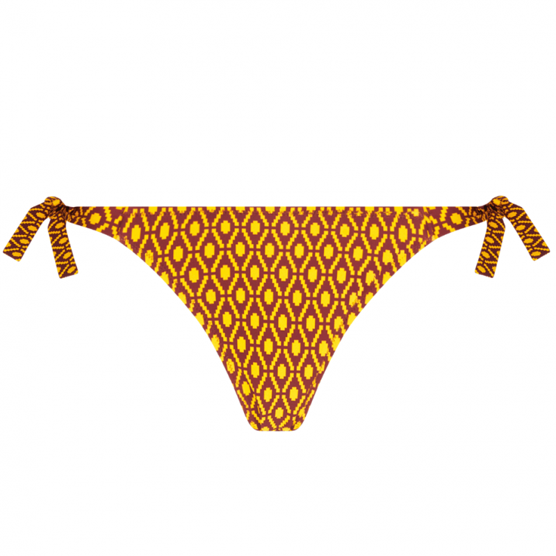 ANG-EBB0139-JO - Slip laccetto combinabile La Papoue - Jaune Papou