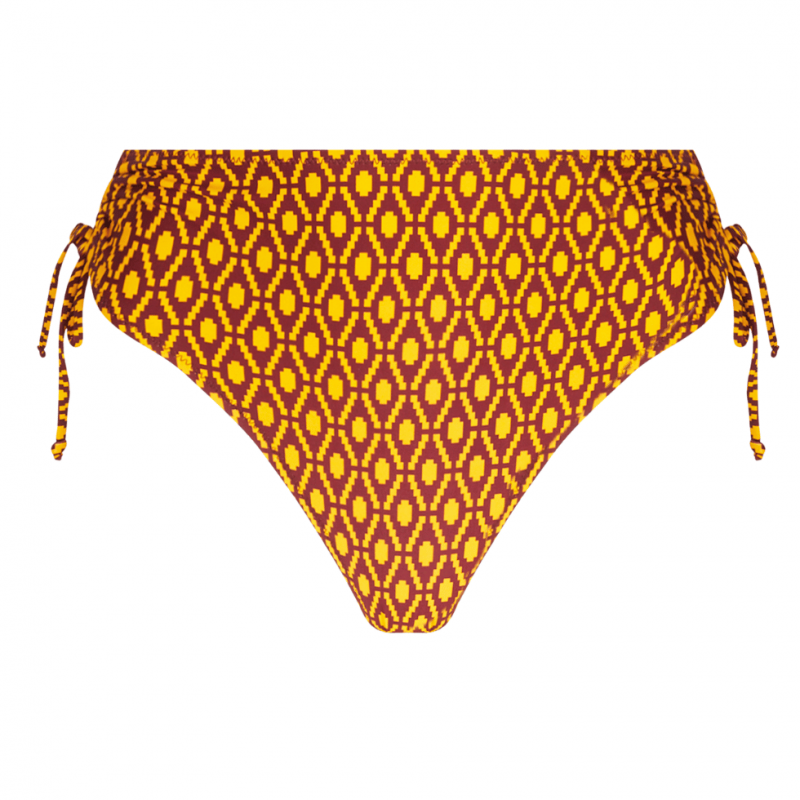 ANG-FBB0639-JO - Slip alto combinabile La Papoue - Jaune Papou