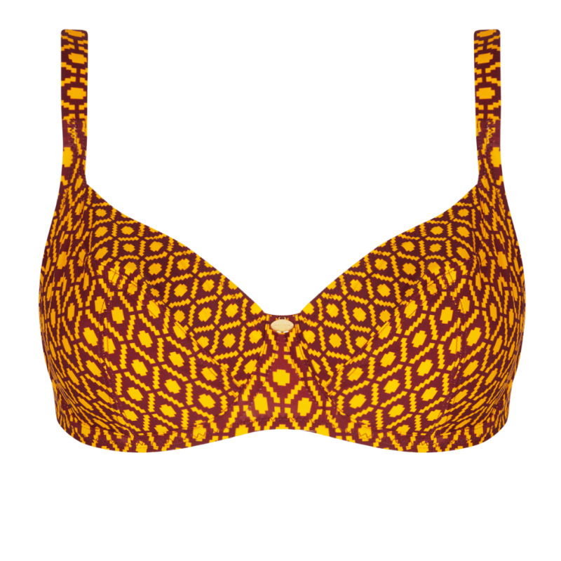 ANG-FBB3539-JO- Bikini a balconcino combinabile con ferretto La Papoue - Jaune Papou