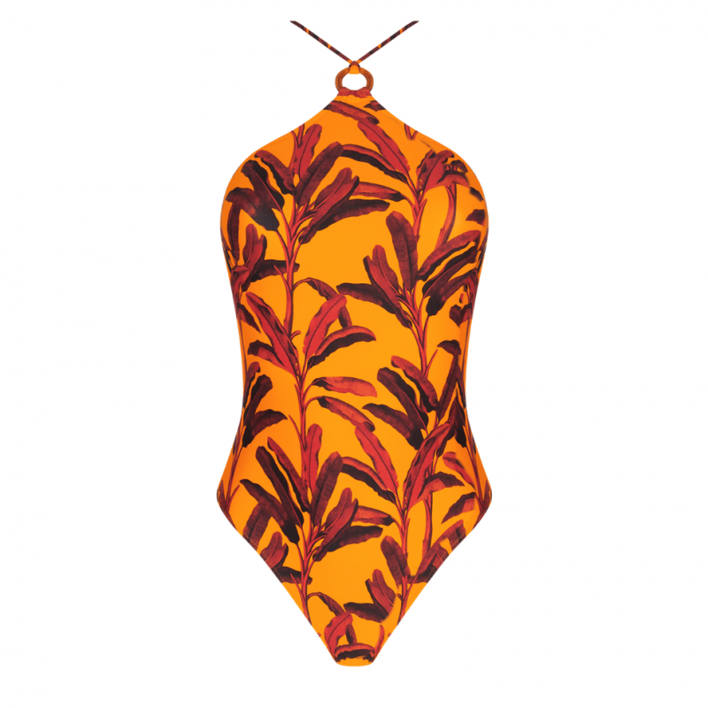 ANG-EBB9259-JB- Costume intero senza ferro La Melanesia- Jaune Banane