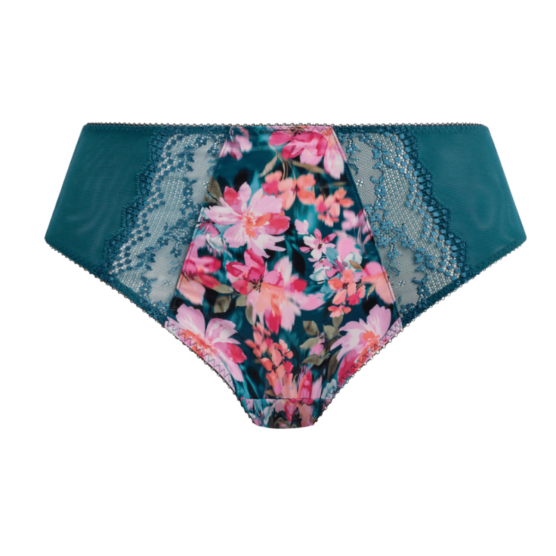 EL-EL4498TOL- Slip alto in pizzo Lucie - teal floral