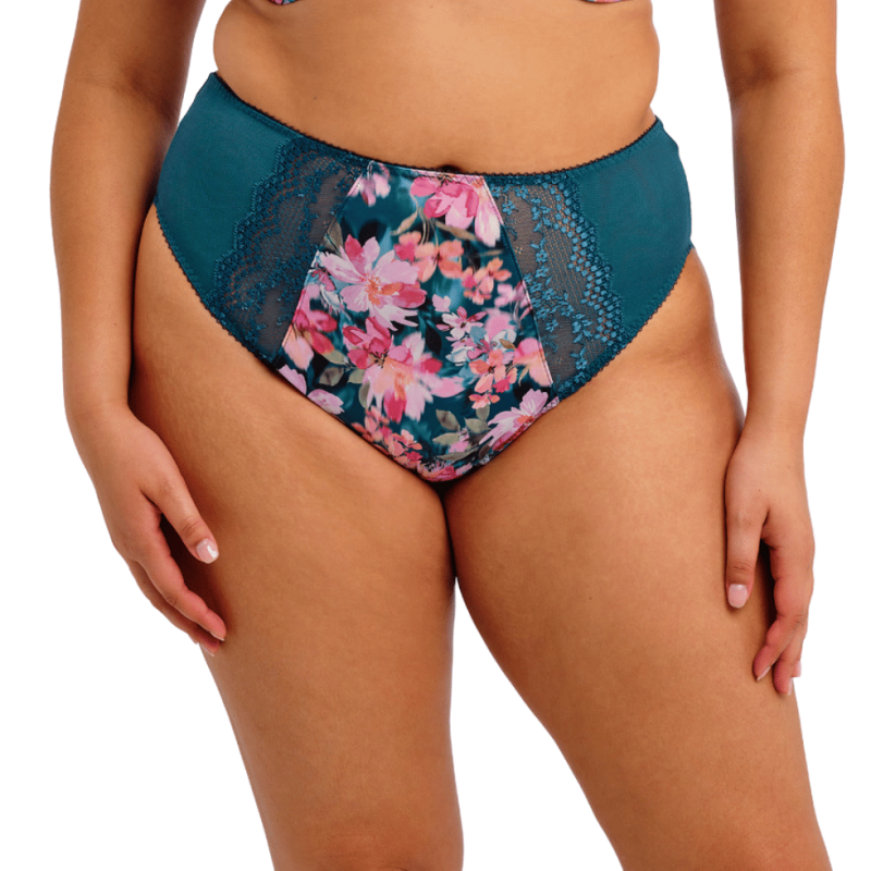 Slip Lucie alto teal floral Elomi lingerie