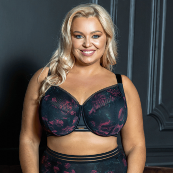 KL-B-BLOSSOM SOFTFULLCUP Reggiseno soft con ferretto supporto laterale per coppe grandi - nero