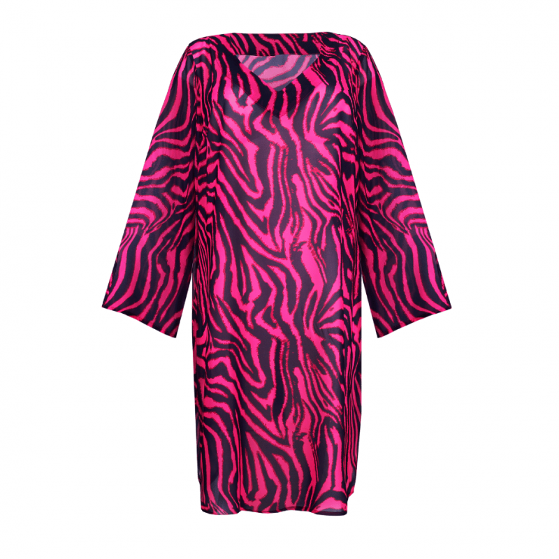 PD-4013784HPZ- Kaftano Malabo - Hot pink zebra