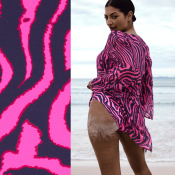 PD-4013784HPZ- Kaftano Malabo - Hot pink zebra