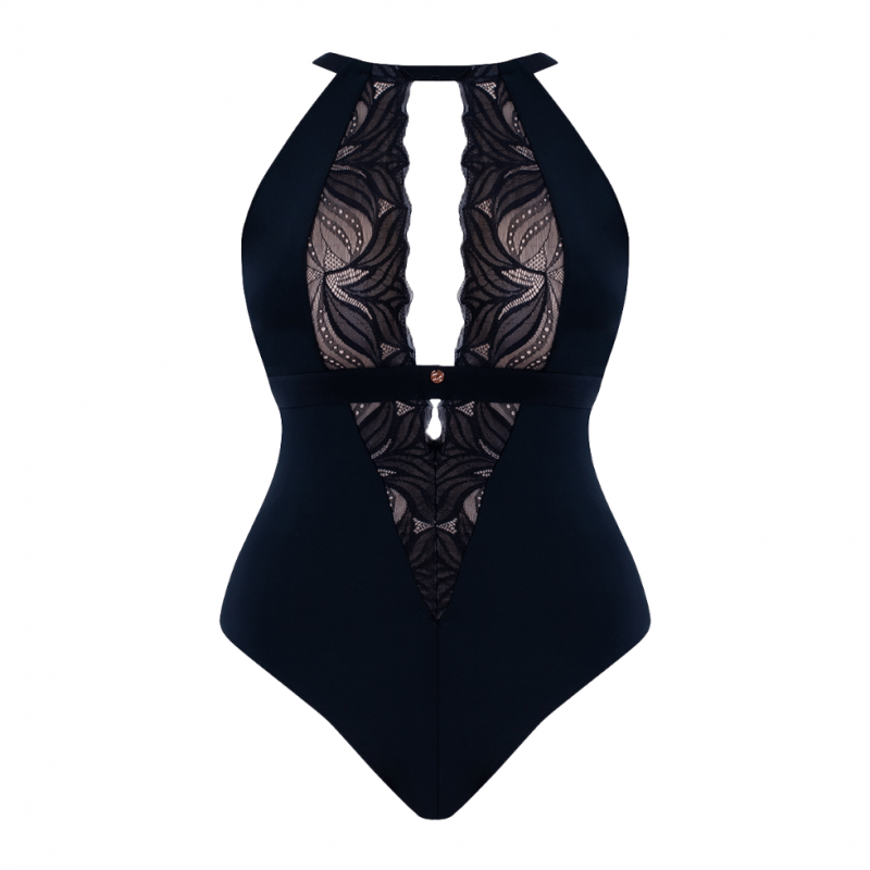 CK-ST010704BLT Body Indulgence senza ferretto Scantilly taglie curvy - nero