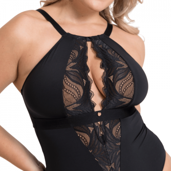 CK-ST010704BLT Body Indulgence senza ferretto Scantilly taglie curvy - nero
