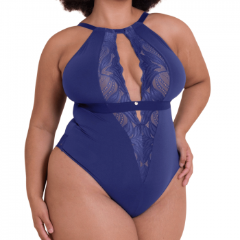 CK-ST010704DBU Body Indulgence senza ferretto Scantilly taglie curvy - Deep Blue